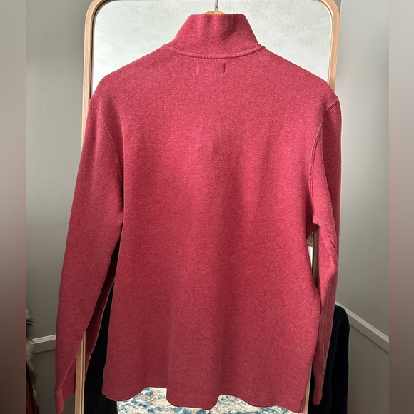 Light Red Polo Quarter Zip - Picture 2 of 3